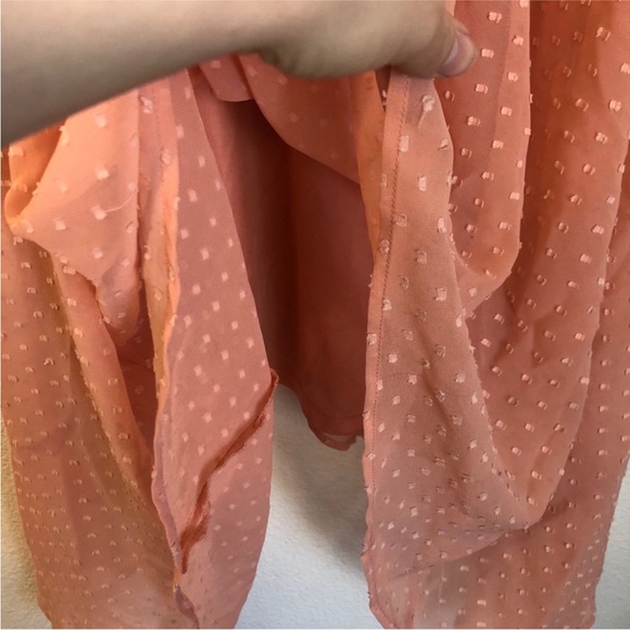 Charlotte Russe Pink Peach Polka Dot Dress - Picture 8 of 13